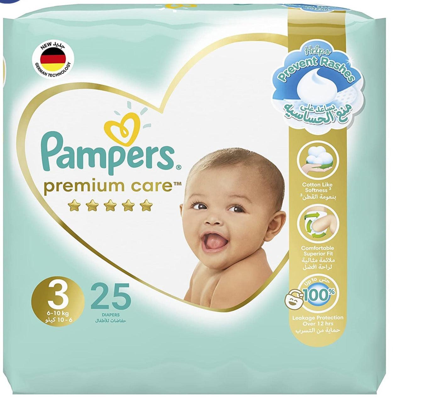 Pampers Premium 3 (6-10Kg) 25 Diapers