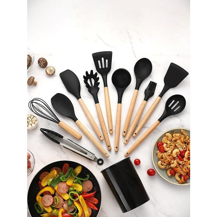 12 Pcs Silicone Cooking Utensils Set - Medaid International