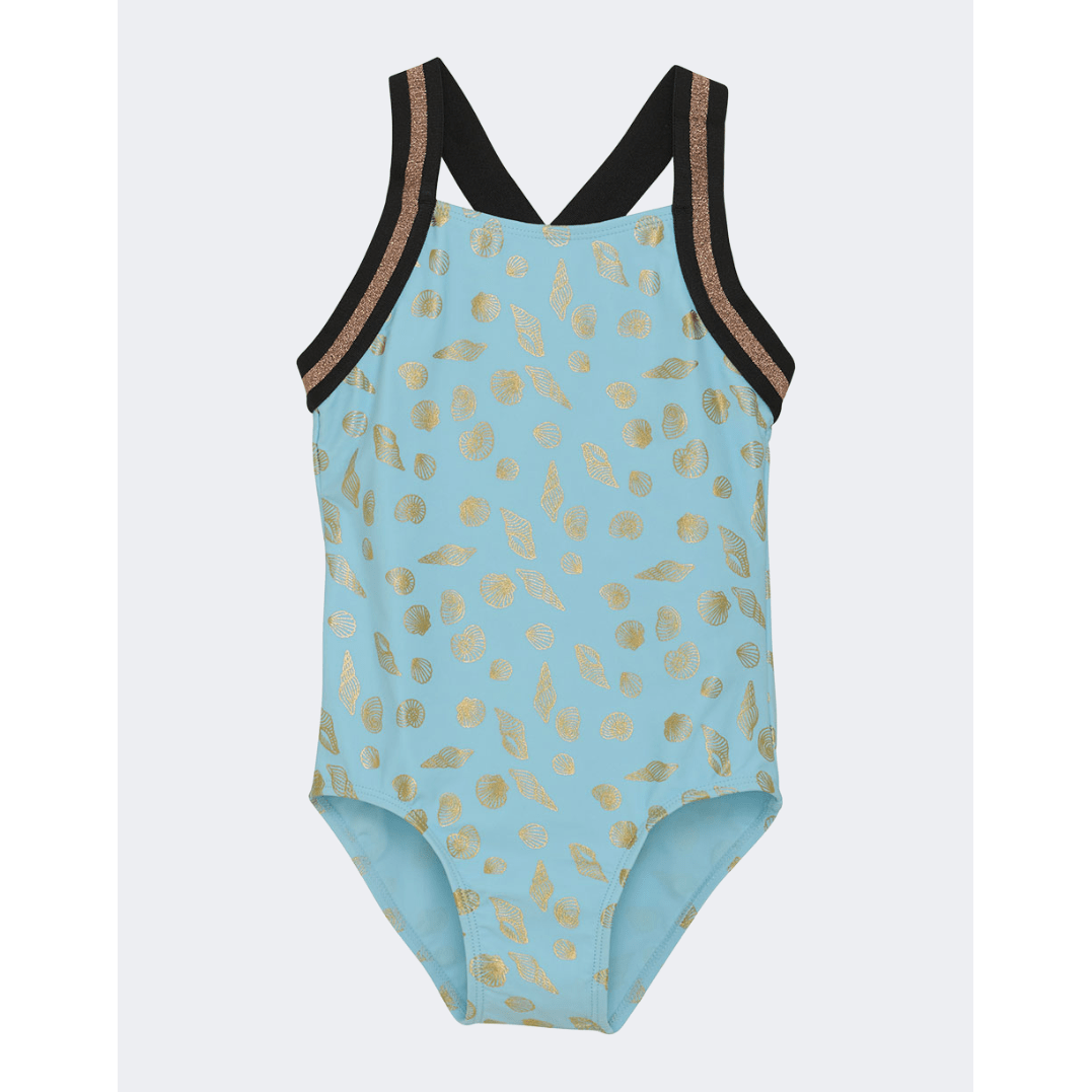 Color Kids Swimsuit Girls Beach Monokini Blue - Medaid International