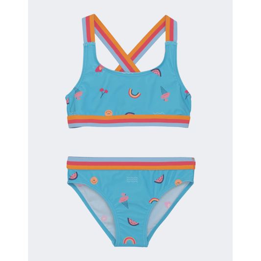 Color Kids Girls Beach Bikini Set Blue - Medaid International