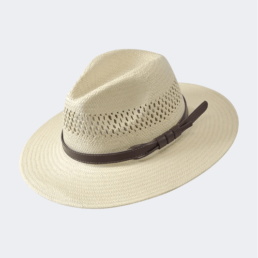 Stamion Fedora Men Beach Hat Off White - Medaid International