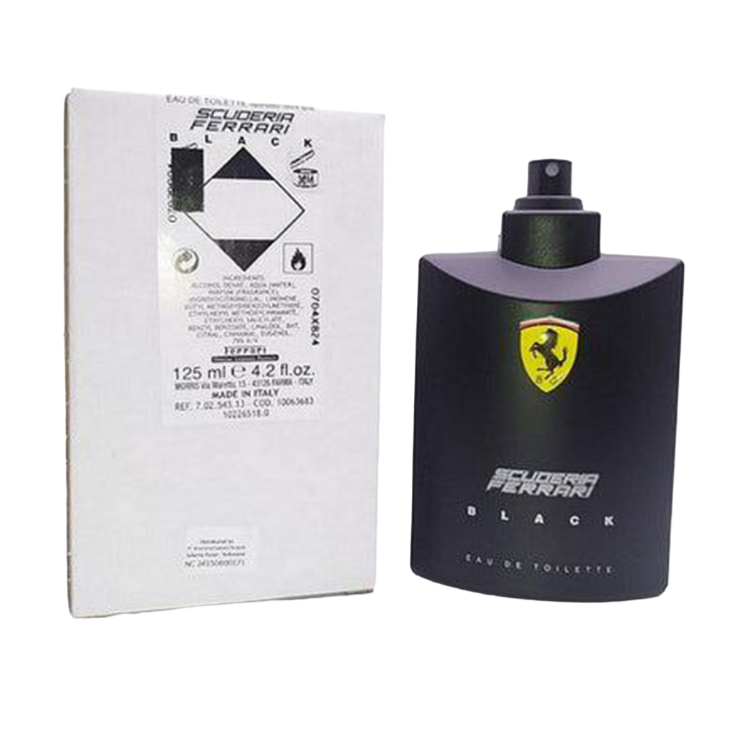 TESTER Ferrari Scuderia Black Eau De Toilette Pour Homme - 125ml - Medaid