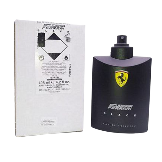 TESTER Ferrari Scuderia Black Eau De Toilette Pour Homme - 125ml - Medaid