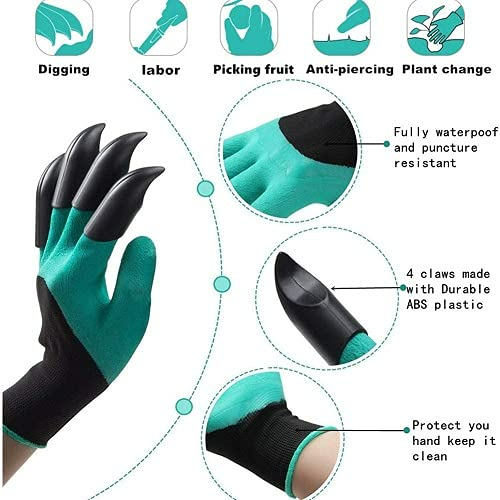 Gardening gloves with 4 claws - Medaid International