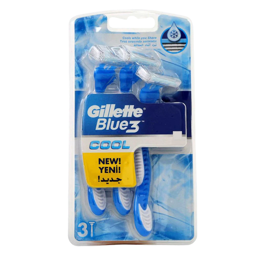 Gillette Blue3 Cool Razors For Men - 3Pcs - Medaid