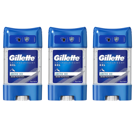 Gillette Arctic Ice Gel Deodorant For Him - Pack of 3 - Medaid