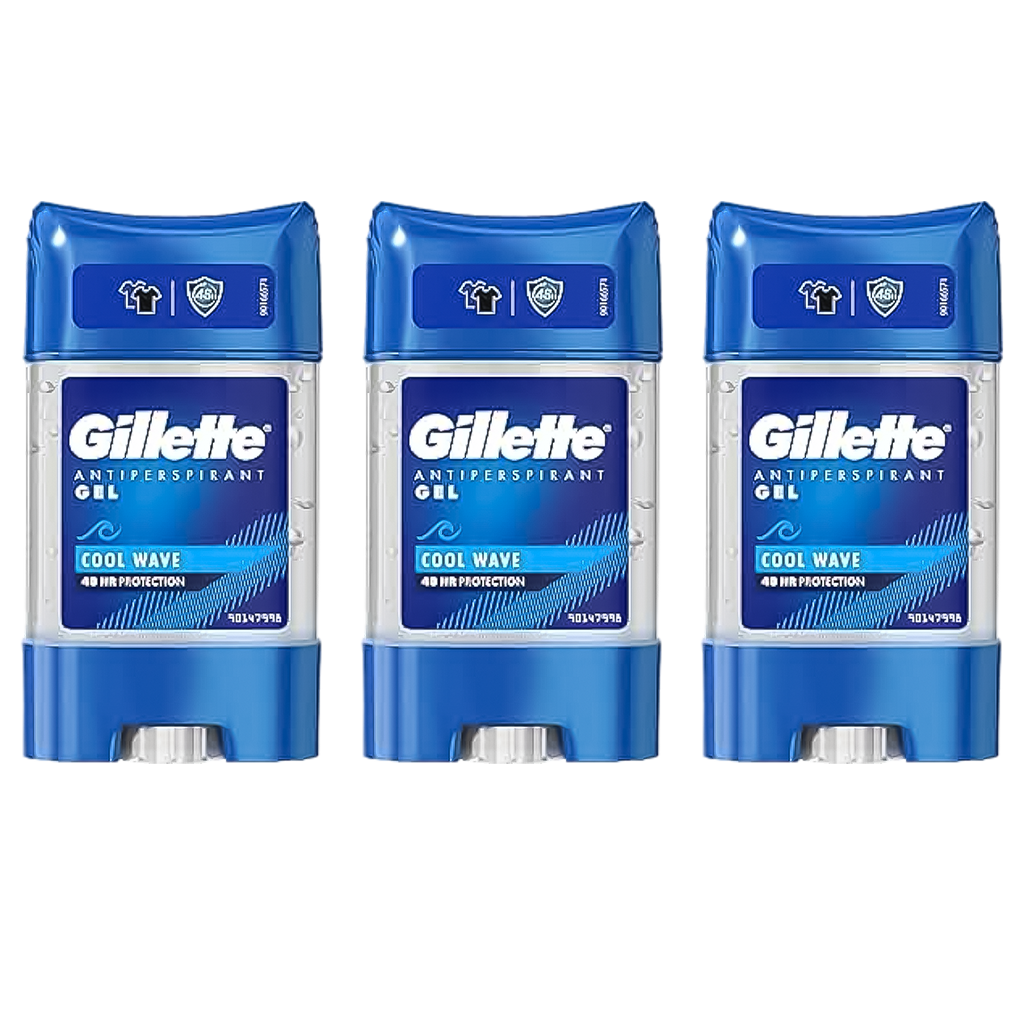 Gillette Cool Wave Gel Deodorant For Him - Pack of 3 - Medaid