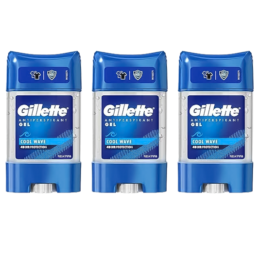 Gillette Cool Wave Gel Deodorant For Him - Pack of 3 - Medaid