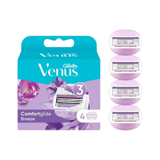 Gillette Venus ComfortGlide Breeze Refill Blades - 4Pcs - Medaid