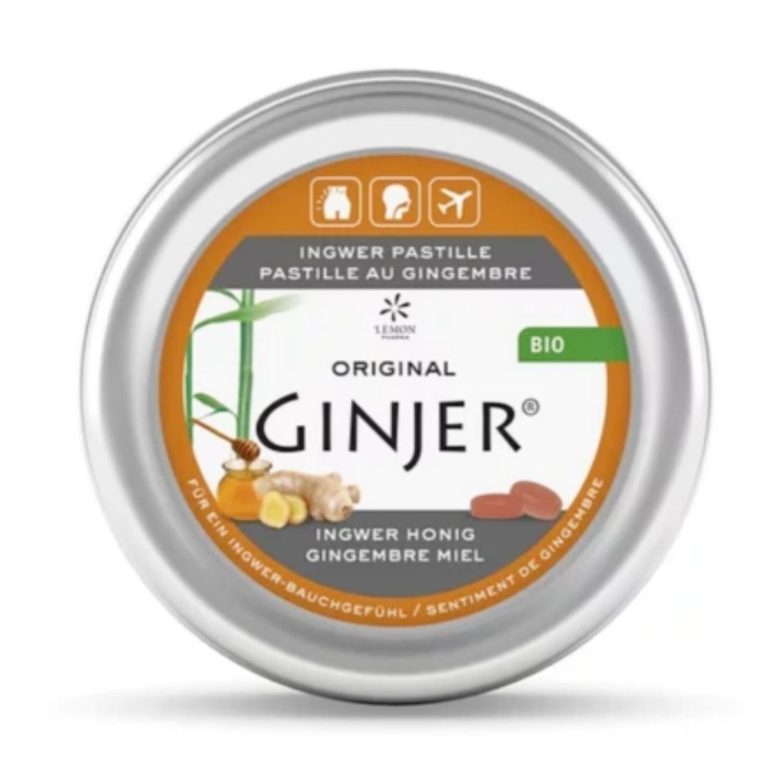 Original Ginjer 34 Organic Pastille - Honey - Medaid