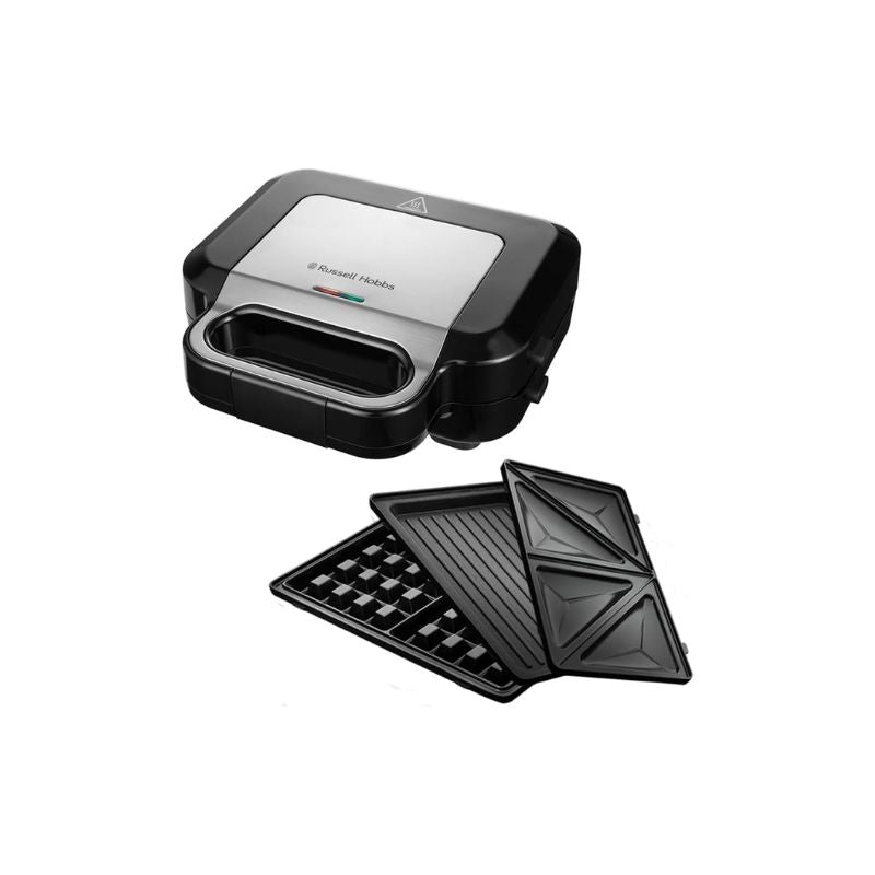Russell Hobbs Multifunctional 3-in-1 Sandwich Maker, Waffle Iron, Contact Grill - Medaid International