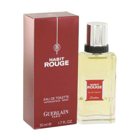 Guerlain Habit Rouge Eau De Toilette Pour Homme - 2 Sizes - Medaid