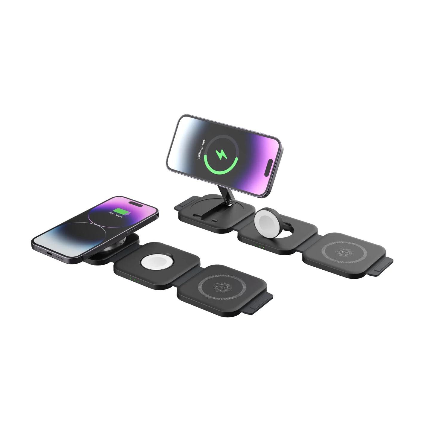 H21 3-in-1 Wireless Charger for Apple – 15W Foldable