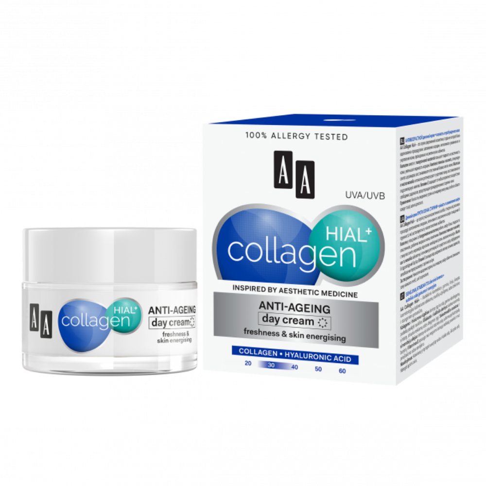 AA Collagen Hial+ Anti-Aging Day Cream - 50 ml - Medaid International