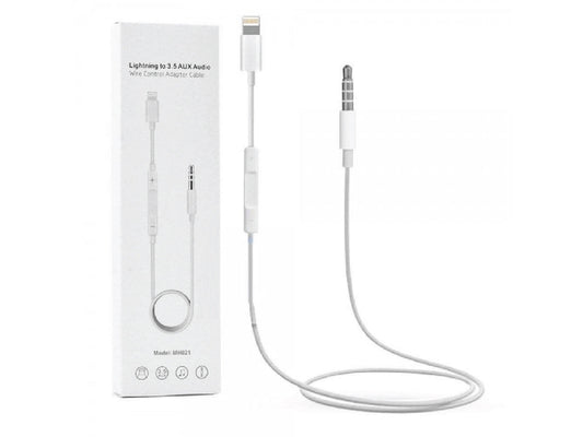 Lightning to 3.5 AUX Audio Adapter Cable Model MH021 Iphone Or TypeC - Medaid International