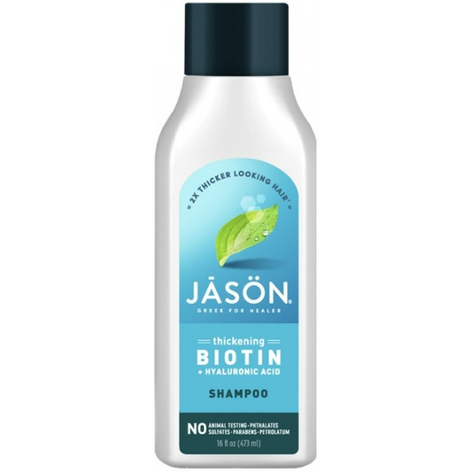 Jason - Thicken & Restore Biotin + Hyaluronic Acid Shampoo 473ml - Medaid