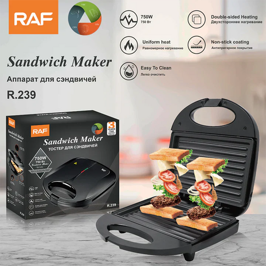 Raf Non-stick Sandwich Maker 850W R239 R2578T - Medaid International