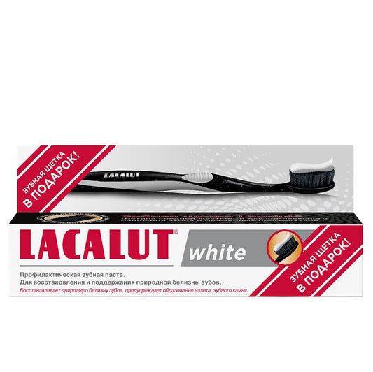LACALUT white toothpaste + free toothbrush - Medaid International
