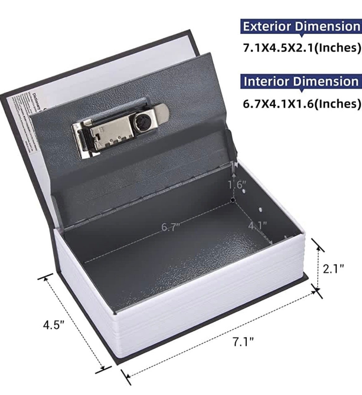 Dictionary Book Hidden Money Box - Medaid International