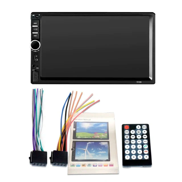 7 INCH DOUBLE HD CAR RADIO SCREEN PLAYER WITH DIGITAL TOUCHSCREEN 7018B - Medaid International