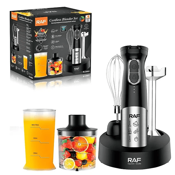 RAF 200W 4 IN 1 Rechargeable Cordless Blending Set R3002 - Medaid International