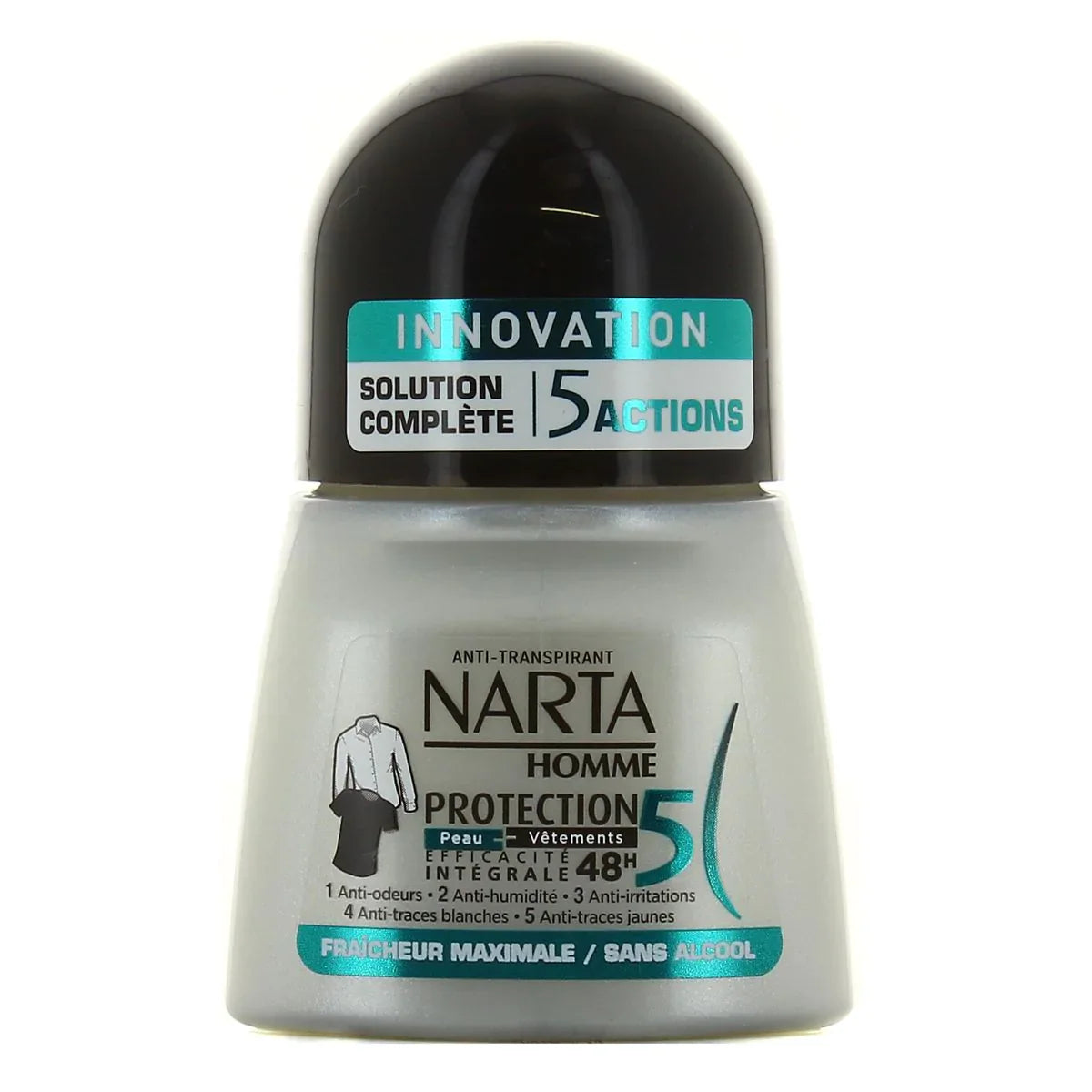 Narta Men Deodorant Roll On Anti-Transpirant Protection 5 Homme 48H - Medaid