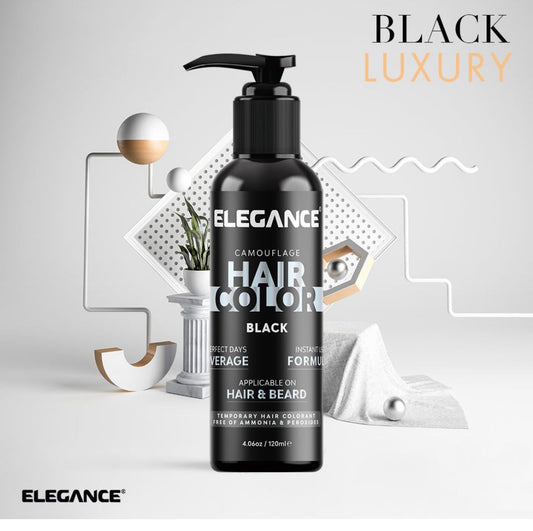 Elgance comouflage hair color black - Medaid