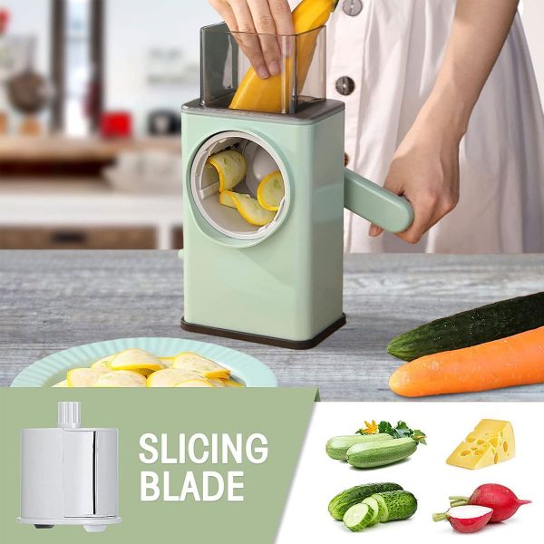 Multifunctional Rotary Vegetable Cutter 3 In 1 Shredder , slicer and grinder - Medaid International
