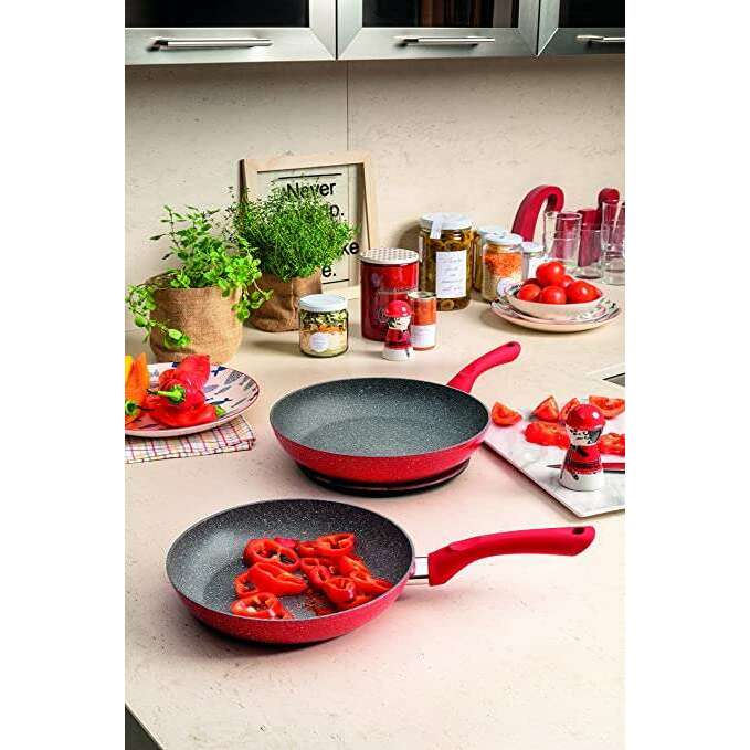 Red Stone Marble Cooking Set - Medaid International