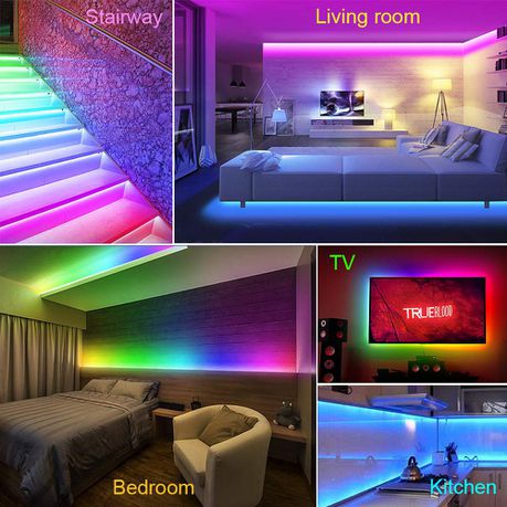RGB Led Light 5 Meter Waterproof Phone App Bluetooth + Remote Controller - Medaid International