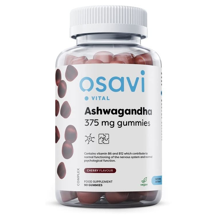 Ashwagandha 375mg Osavi Gummies Cherry - 90 gummies - Medaid - Lebanon