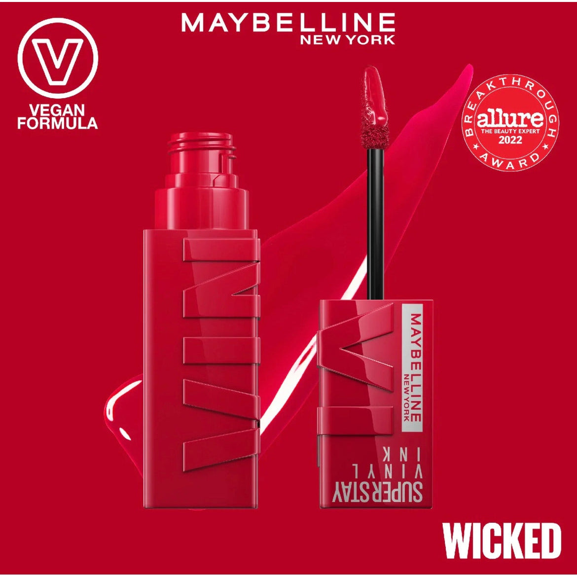 Maybelline Super Stay Vinyl Ink long lasting Liquid Lipcolor - lipstick - Medaid