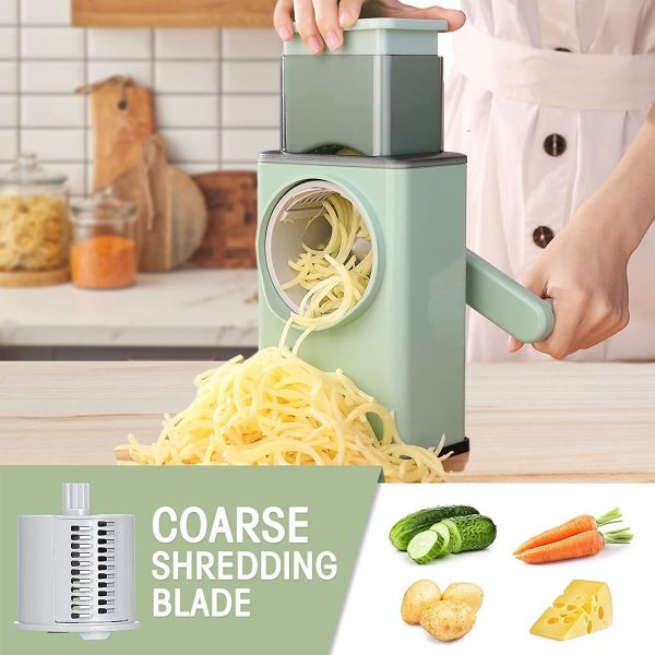 Multifunctional Rotary Vegetable Cutter 3 In 1 Shredder , slicer and grinder - Medaid International
