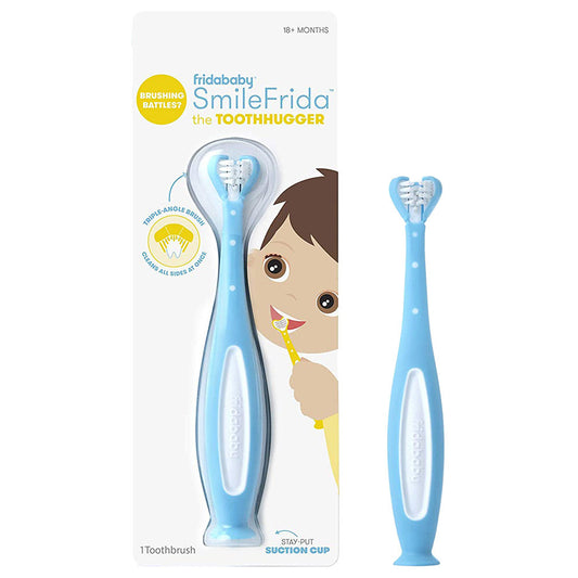 Toothbrush Frida Baby - SmileFrida ToothHugger Kids Toothbrush - Blue - Medaid - Lebanon