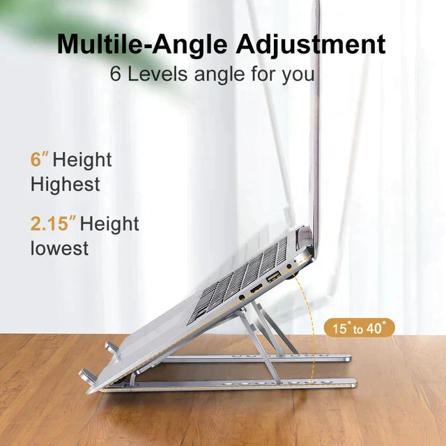 Great Quality Aluminum Adjustable Portable Laptop Stand - Medaid International