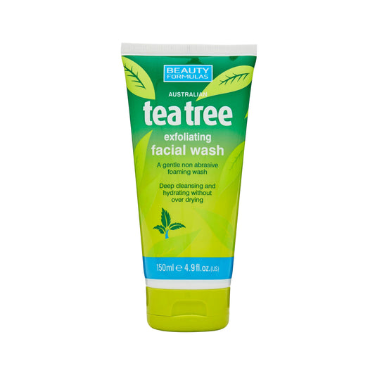 Beauty Formulas Tea Tree Exfoliating Facial Wash - Medaid