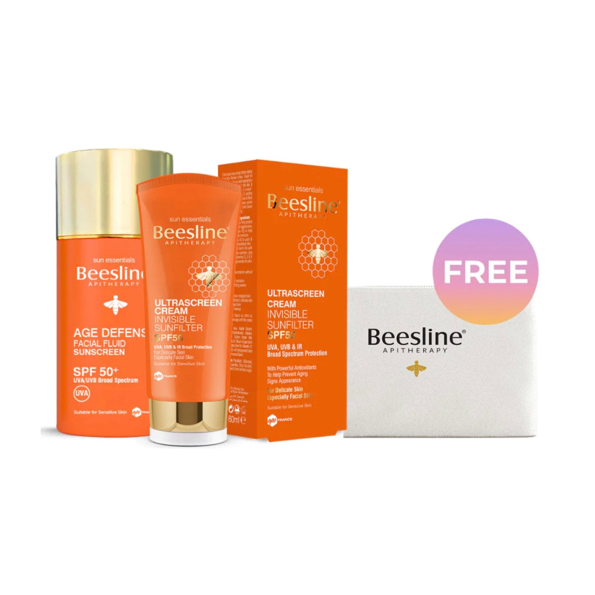 Beesline Duo Sunscreen Bundle + Pouch Gift - Medaid - Lebanon