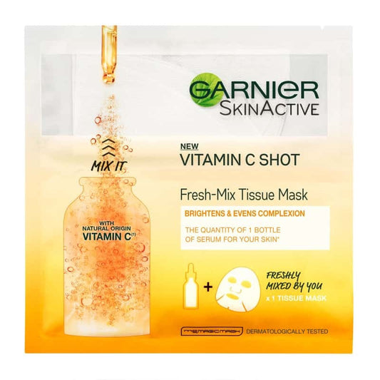 Garnier fresh-mix face sheet shot mask with vitamin c - Medaid