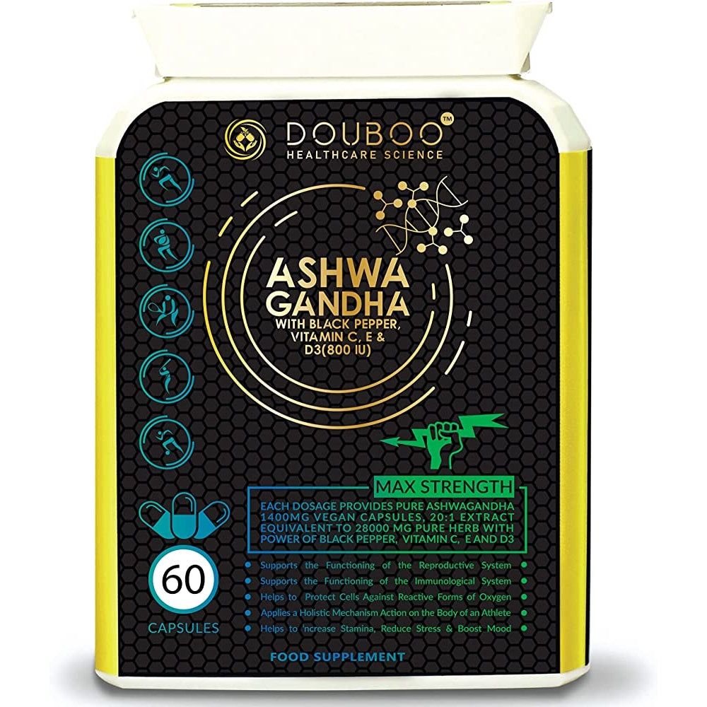 Organic Ashwagandha Capsules - Doubou Healthcare Science - 60 - Medaid - Lebanon