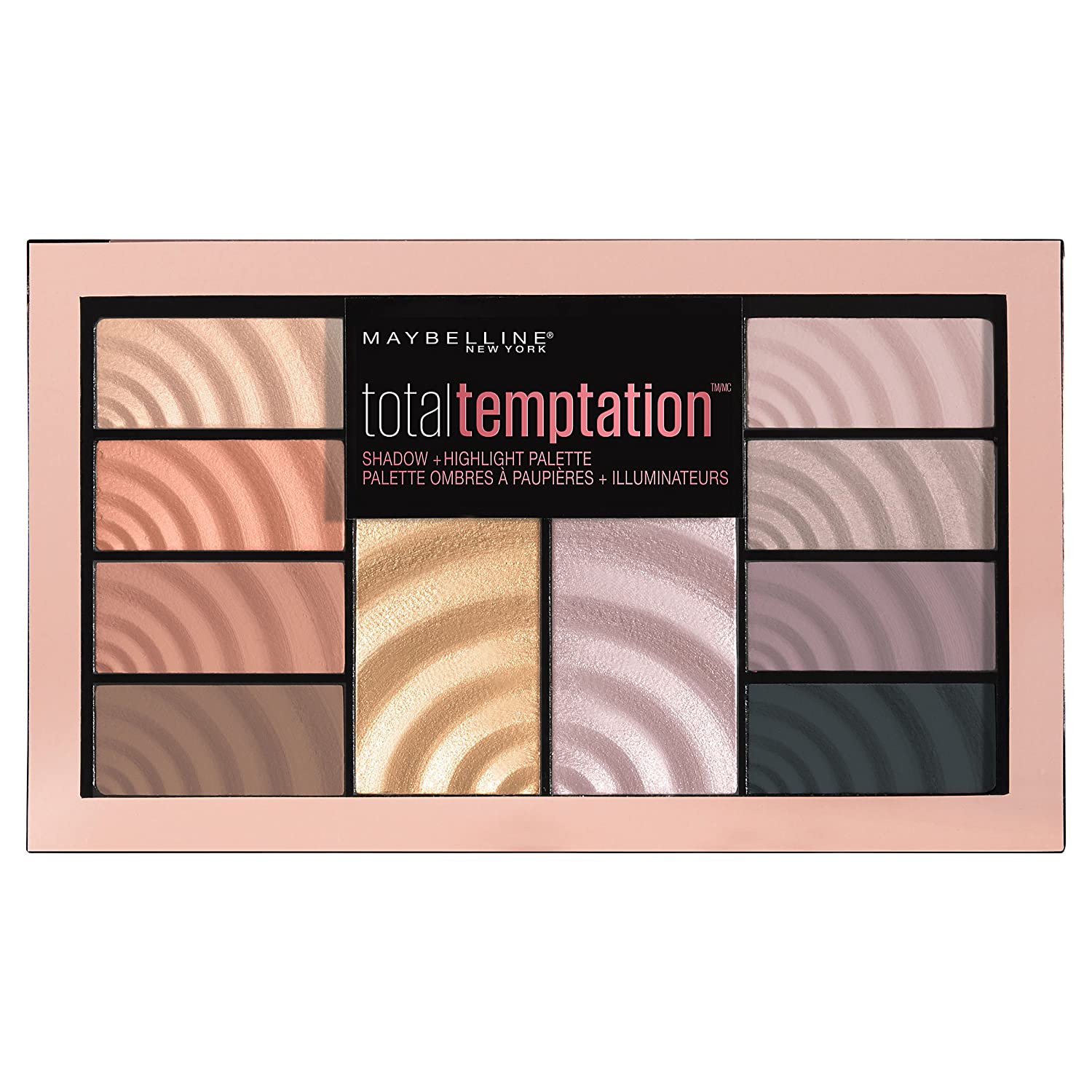 Maybelline Total Temptation Shadow + Highlight Palette - Medaid