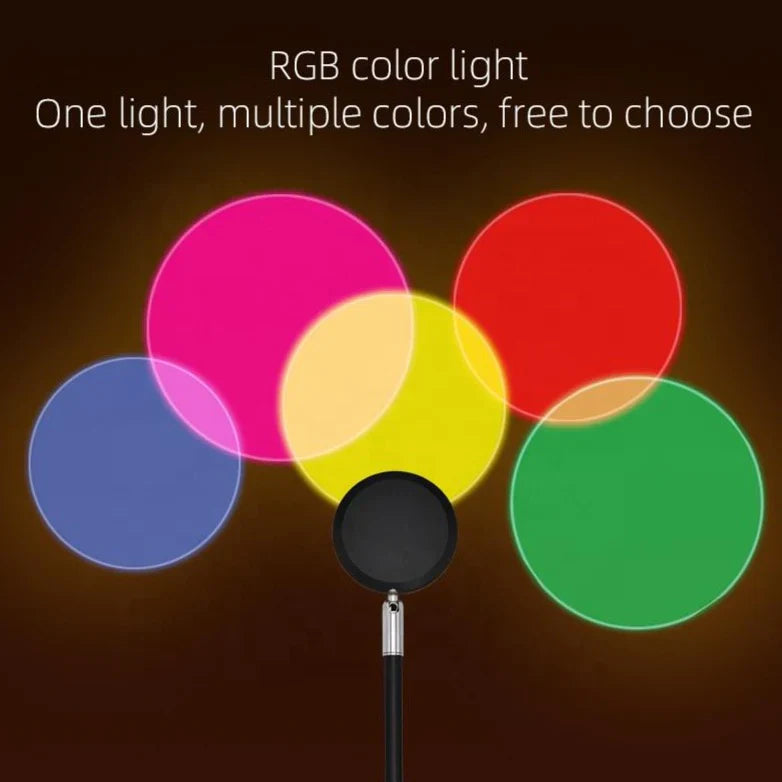 Rgb Sunset Lamp With Remote Control - Medaid International