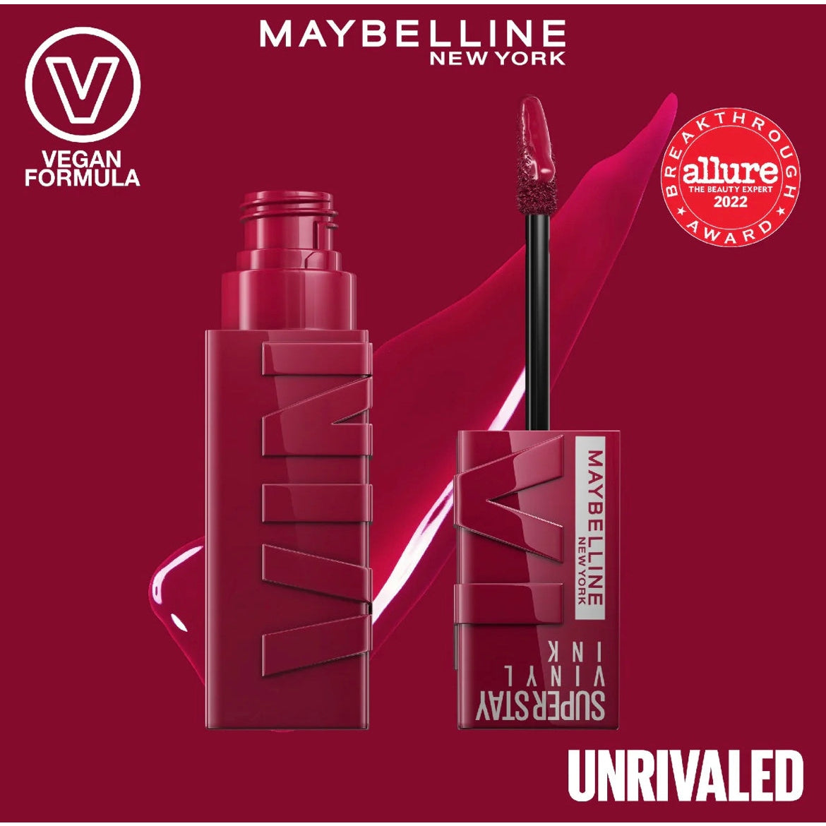Maybelline Super Stay Vinyl Ink long lasting Liquid Lipcolor - lipstick - Medaid