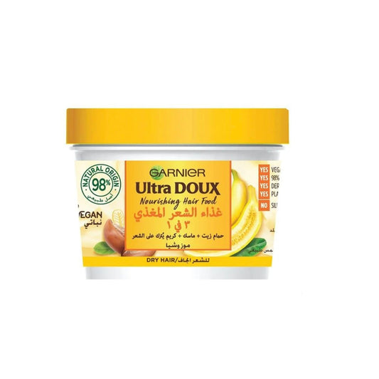 Garnier Ultra Doux Vegan Hair Food Banana & Shea 3 in 1 Treatment - Medaid