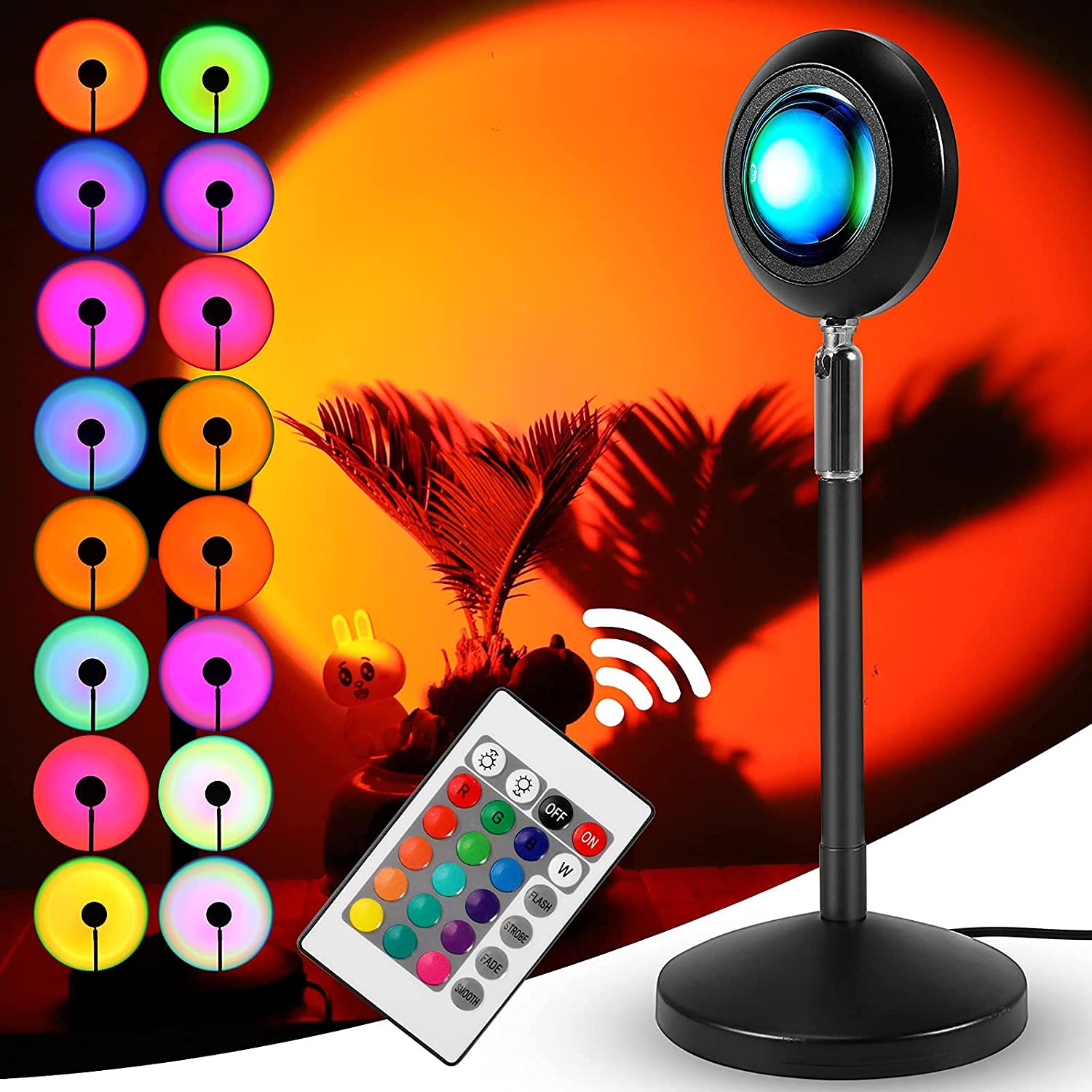 Rgb Sunset Lamp With Remote Control - Medaid International