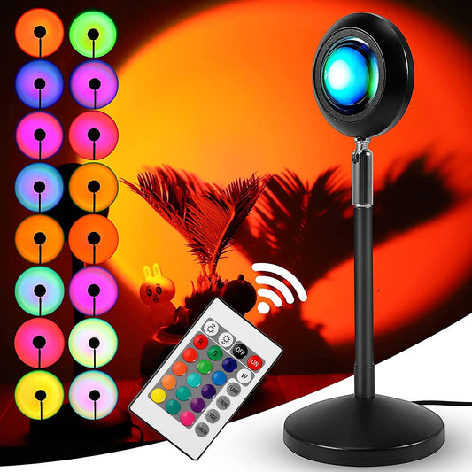 Rgb Sunset Lamp With Remote Control - Medaid International