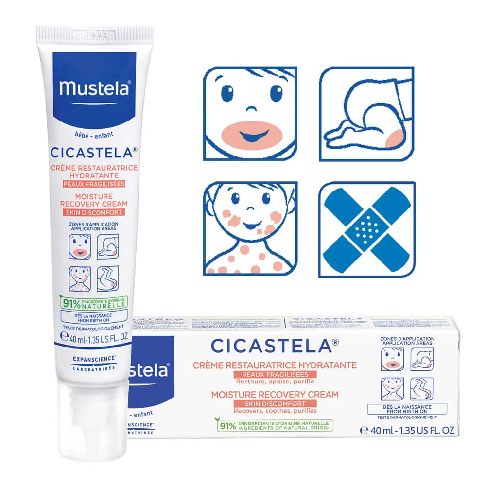 Mustela Cicastela Repairing Cream for Skin Discomfort (babies) - 	40ml - Medaid - Lebanon