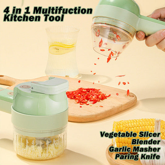 4 in 1 Handheld Electric Vegetable Cutter Food Chopper - Medaid International