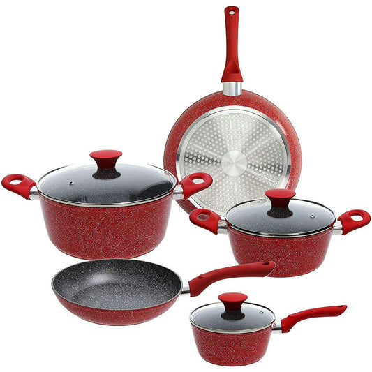 Red Stone Marble Cooking Set - Medaid International