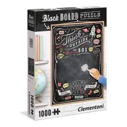 Blackboard Puzzle - Think Outside The Box - 1000 Pieces - Medaid International