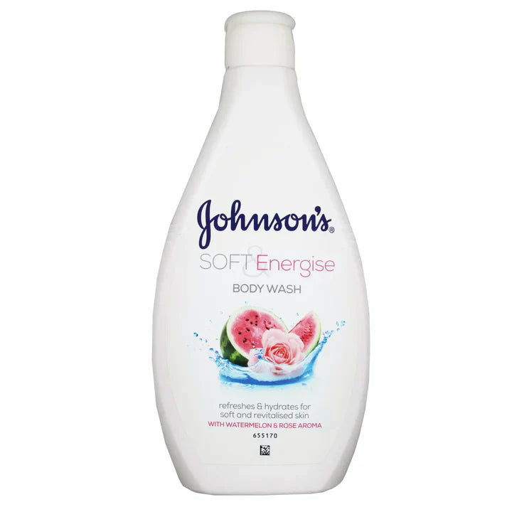 Johnson's soft and energise body wash watermelon and rose 400ML - Medaid